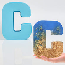 將圖片載入圖庫檢視器 Moldes de letras grandes para resina, 6 pulgadas de silicona 3D mayúscula
