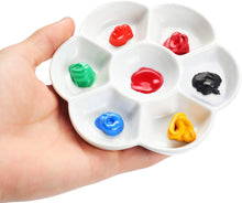 Load image into Gallery viewer, MEEDEN 7-well porcelain paint palette