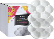 Load image into Gallery viewer, MEEDEN 7-well porcelain paint palette