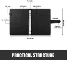 將圖片載入圖庫檢視器 Carpeta de cuaderno Sooez A5, planificador de 6 anillos con diseño elegante