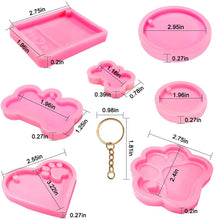 將圖片載入圖庫檢視器 7 moldes de resina para llaveros - AFUNTA