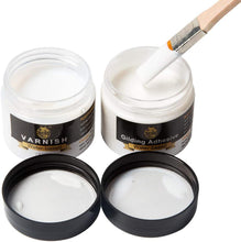 將圖片載入圖庫檢視器 Pegamento de hoja de oro a base de agua de resina epoxi de 100 ml y barniz