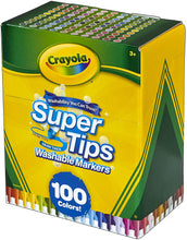Carregar imagem no visualizador da galeria, Crayola Super Tips 100-Count Assorted Color Washable Markers