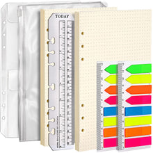 將圖片載入圖庫檢視器 LEOBRO - Refill de cuaderno A5 recargable, 2 paquetes, hojas de puntos