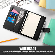 將圖片載入圖庫檢視器 Carpeta de cuaderno Sooez A5, planificador de 6 anillos con diseño elegante