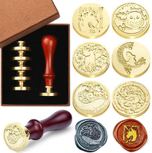 將圖片載入圖庫檢視器 KOKAY - Wax Seal Stamp Set, 6 Pieces(Animal Series)