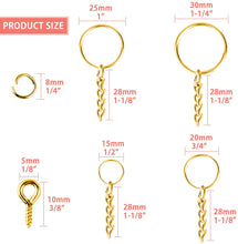 將圖片載入圖庫檢視器 Shynek - Llavero con cadena, 360 unidades dorado