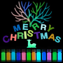 將圖片載入圖庫檢視器 Polvo de pigmento que brilla en la oscuridad, 12 colores, tinte de resina epoxi