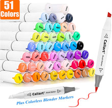 Cargar imagen en el visor de la galería, Caliart - Marcadores de alcohol para artistas de 51 colores