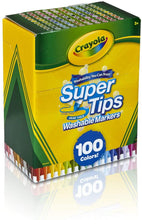 Carregar imagem no visualizador da galeria, Crayola Super Tips 100-Count Assorted Color Washable Markers