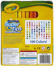 Carregar imagem no visualizador da galeria, Crayola Super Tips 100-Count Assorted Color Washable Markers
