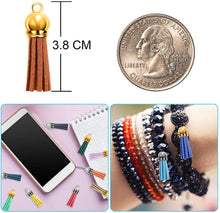 將圖片載入圖庫檢視器 Duufin 200 piezas llavero borlas de cuero