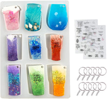將圖片載入圖庫檢視器 LET'S RESIN Moldes de vaso para llavero de resina