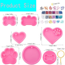 Load image into Gallery viewer, Set of 7 Silicone Resin Molds