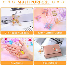 將圖片載入圖庫檢視器 Shynek - Molde de llavero de resina con diseño de alfabeto