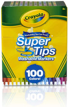 Carregar imagem no visualizador da galeria, Crayola Super Tips 100-Count Assorted Color Washable Markers