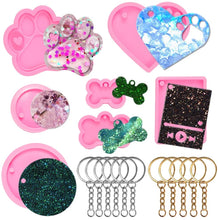將圖片載入圖庫檢視器 7 moldes de resina para llaveros - AFUNTA