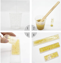 將圖片載入圖庫檢視器 Paquete de 3 moldes de resina para marcadores con 9 piezas de borlas de seda coloridas hechas a mano