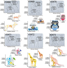 將圖片載入圖庫檢視器 FUNSHOWCASE - Juego de moldes de silicón para hacer llaveros de resina epoxi, diseño de animalitos, mamá y sus crías