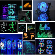 將圖片載入圖庫檢視器 Polvo de pigmento que brilla en la oscuridad, 12 colores, tinte de resina epoxi