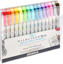 Lade das Bild in den Galerie-Viewer, Zebra Mildliner Brush 15 Pack