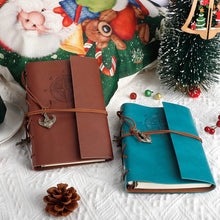 將圖片載入圖庫檢視器 Cuaderno de diario de escritura en piel sintética A6 - EOOUT