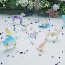 將圖片載入圖庫檢視器 FUNSHOWCASE - Juego de moldes de silicón para hacer llaveros de resina epoxi, diseño de animalitos, mamá y sus crías