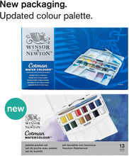 將圖片載入圖庫檢視器 Winsor & Newton - Cotman Pocket Plus - Juego de 12 pastillas de acuarela