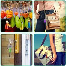 將圖片載入圖庫檢視器 Duufin 200 piezas llavero borlas de cuero