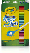 Cargar imagen en el visor de la galería, Crayola Super Tips 50-Count Assorted Color Washable Markers