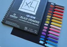 將圖片載入圖庫檢視器 Canson® XL® Black Drawing Pad 7x10in