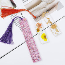 將圖片載入圖庫檢視器 Paquete de 6 moldes rectangulares de resina para marcapáginas