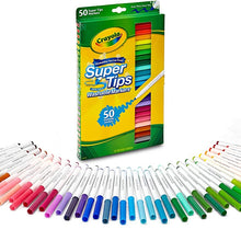 Cargar imagen en el visor de la galería, Crayola Super Tips 50-Count Assorted Color Washable Markers