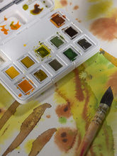 Cargar imagen en el visor de la galería, Van Gogh Watercolor Pocket Box Sets, 12-Pan Shades of Nature Set