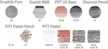 Cargar imagen en el visor de la galería, Faber Castell - PITT Monochrome Sets, 12-Piece Tin Set