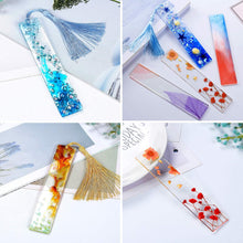 將圖片載入圖庫檢視器 Paquete de 6 moldes rectangulares de resina para marcapáginas