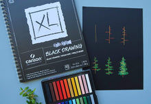 將圖片載入圖庫檢視器 Canson® XL® Black Drawing Pad 9x12in