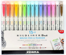Lade das Bild in den Galerie-Viewer, Zebra Mildliner Brush 15 Pack