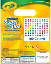 Carregar imagem no visualizador da galeria, Crayola Super Tips 100-Count Assorted Color Washable Markers
