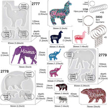 Charger l'image dans la galerie, FUNSHOWCASE - Juego de moldes resina epoxi diseño de animalitos