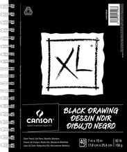 將圖片載入圖庫檢視器 Canson® XL® Black Drawing Pad 7x10in