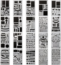 將圖片載入圖庫檢視器 Journal stencil - plantillas, 20 unidades