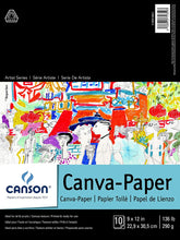 將圖片載入圖庫檢視器 Canson - Papel de lienzo 9X12in