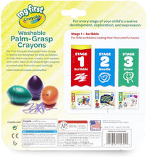 Cargar imagen en el visor de la galería, Crayola My First Washable Palm-Grasp Crayons for Toddlers, 6 Count