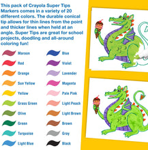 Cargar imagen en el visor de la galería, Crayola Supertips de 20