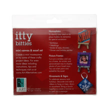 將圖片載入圖庫檢視器 Mini Canvas & Easel Set, Two tiny easels & two tiny canvases