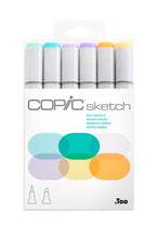 Charger l'image dans la galerie, COPIC Sketch Marker Sets, 6-Color Set - Pale Pastels