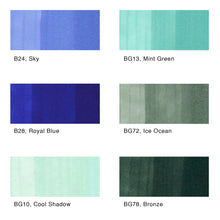 Carregar imagem no visualizador da galeria, COPIC Sketch Marker Sets, 6-Color Set - Sea & Sky