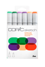 Cargar imagen en el visor de la galería, COPIC Sketch Marker Sets, 6-Color Set - Secondary Tones