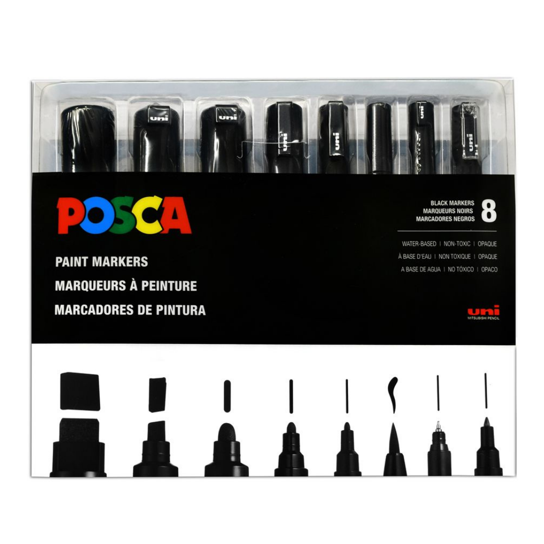 Posca PC-5M Metallic Colors Set